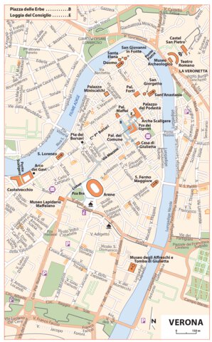 Carte Routiere Touristiques Lacs Italiens - Milan - Verona Preview 1