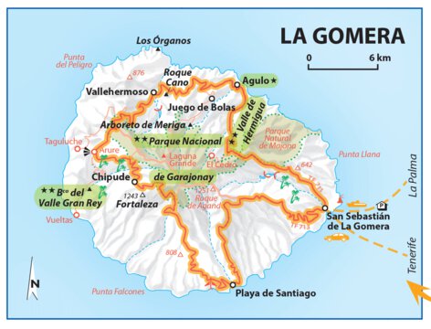 Carte Routiere Touristique Iles Canaries - La Gomera Preview 1