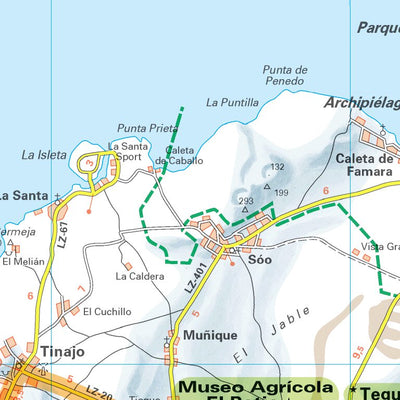 Carte Routiere Touristique Iles Canaries - Lanzarote Preview 2