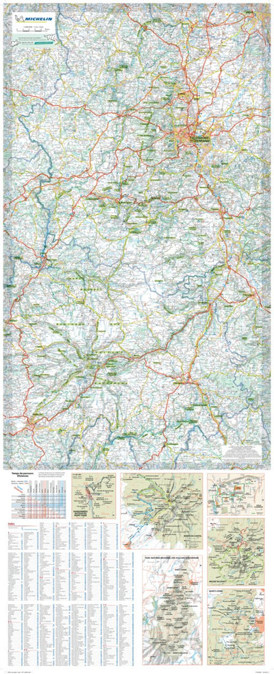 Carte Routiere Touristique Auvergne - Main Preview 1