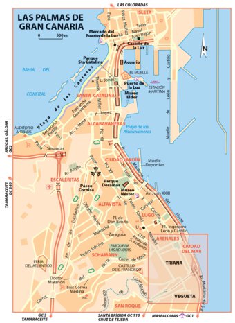 Carte Routiere Touristique Iles Canaries - Las Palmas De Gran Canaria Preview 1