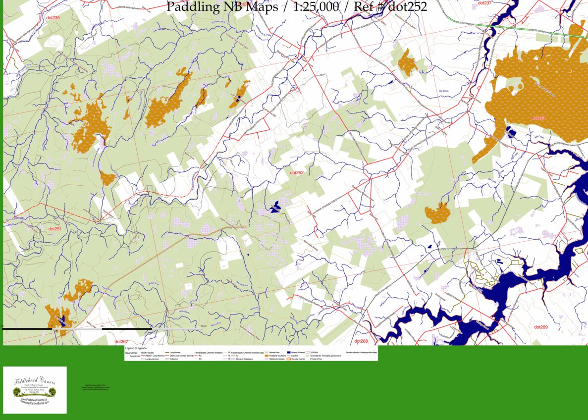 dot252 Map by Fiddlehead Canoes | Avenza Maps
