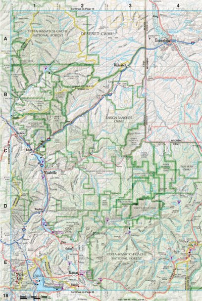 Utah Atlas & Gazetteer Page 18 Preview 1