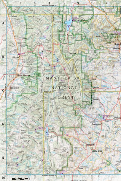 Utah Atlas & Gazetteer Page 36 Preview 1