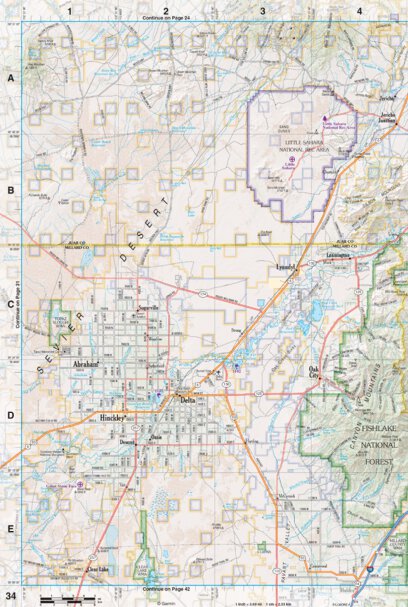 Utah Atlas & Gazetteer Page 34 Preview 1
