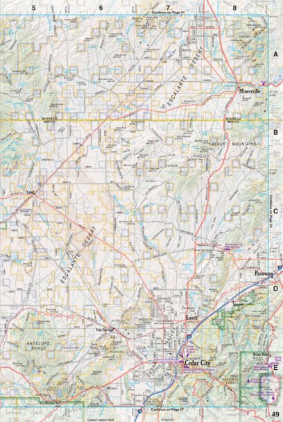 Utah Atlas & Gazetteer Page 49 Preview 1