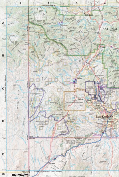 Utah Atlas & Gazetteer Page 56 Preview 1