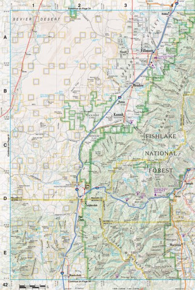 Utah Atlas & Gazetteer Page 42 Preview 1