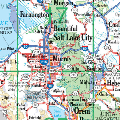 Utah Atlas & Gazetteer Highway Map Preview 3