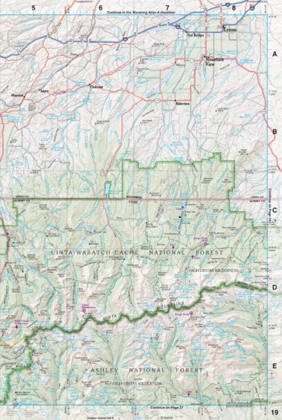 Utah Atlas & Gazetteer Page 19 Preview 1