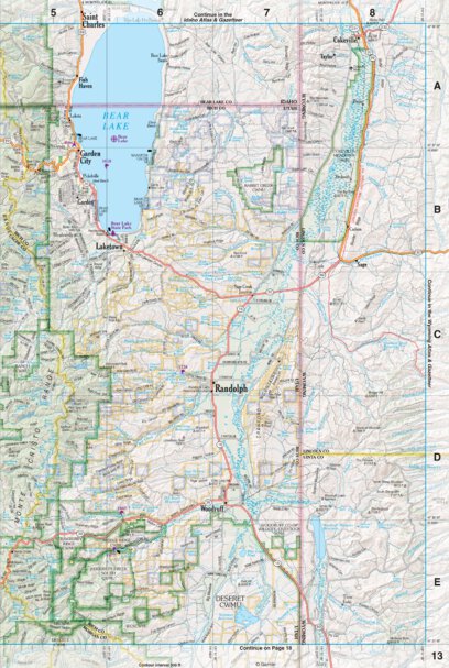 Utah Atlas & Gazetteer Page 13 Preview 1
