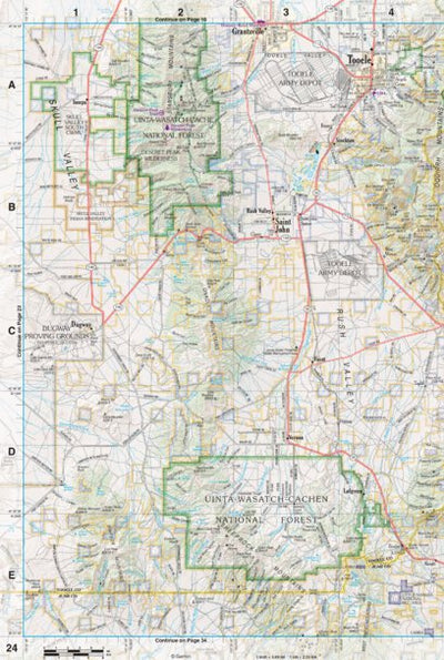 Utah Atlas & Gazetteer Page 24 Preview 1