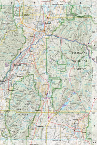 Utah Atlas & Gazetteer Page 43 Preview 1