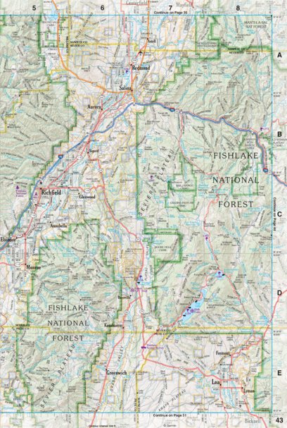 Utah Atlas & Gazetteer Page 43 Preview 1