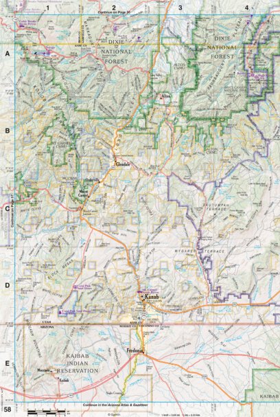 Utah Atlas & Gazetteer Page 58 Preview 1