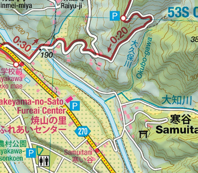 Hoko-ga-dake 鉾ヶ岳 Hiking Map (Chubu, Japan) 1:20,000 Preview 2