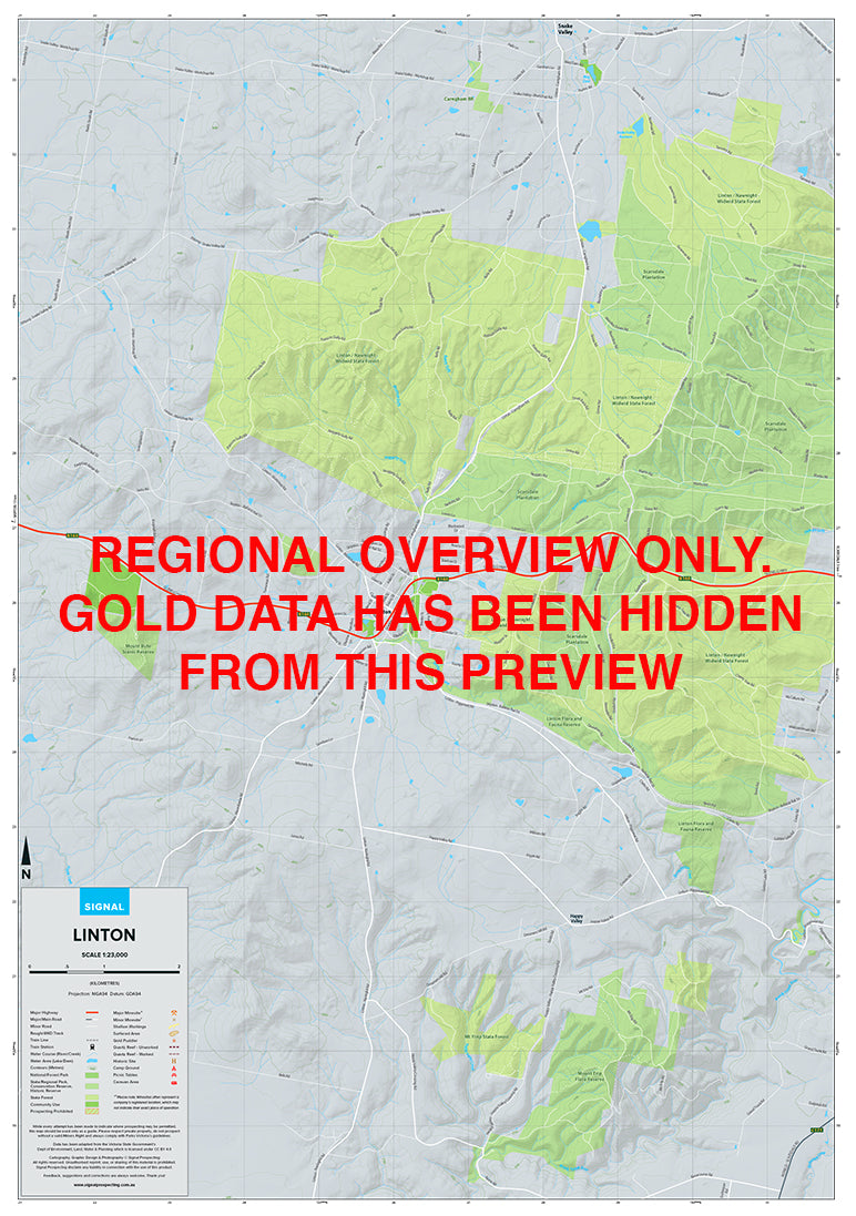 Linton - Gold Prospecting Map by Signal Prospecting | Avenza Maps