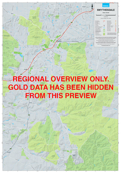 Smythesdale - Gold Prospecting Map Preview 1