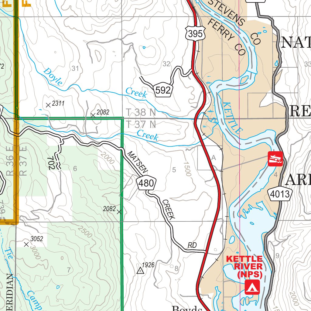 3 Rivers Logging Maps Republic-Three Rivers Ranger District Map East by US Forest Service R6 ...