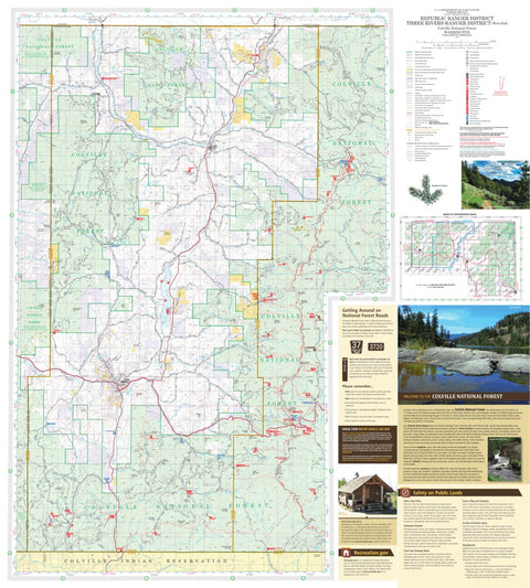 Republic-Three Rivers Ranger District Map West Preview 1