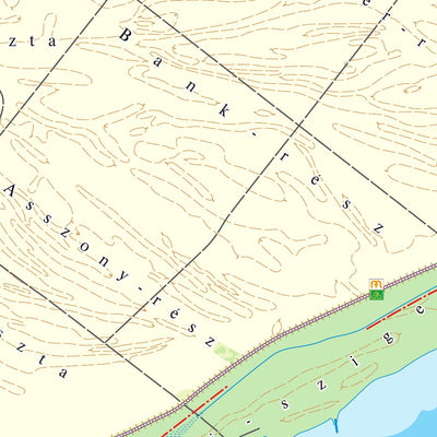 Duna (Dunaújváros-Szekszárd) vizisport, kerékpáros és turista térkép Watersport, biking hiking map Preview 2