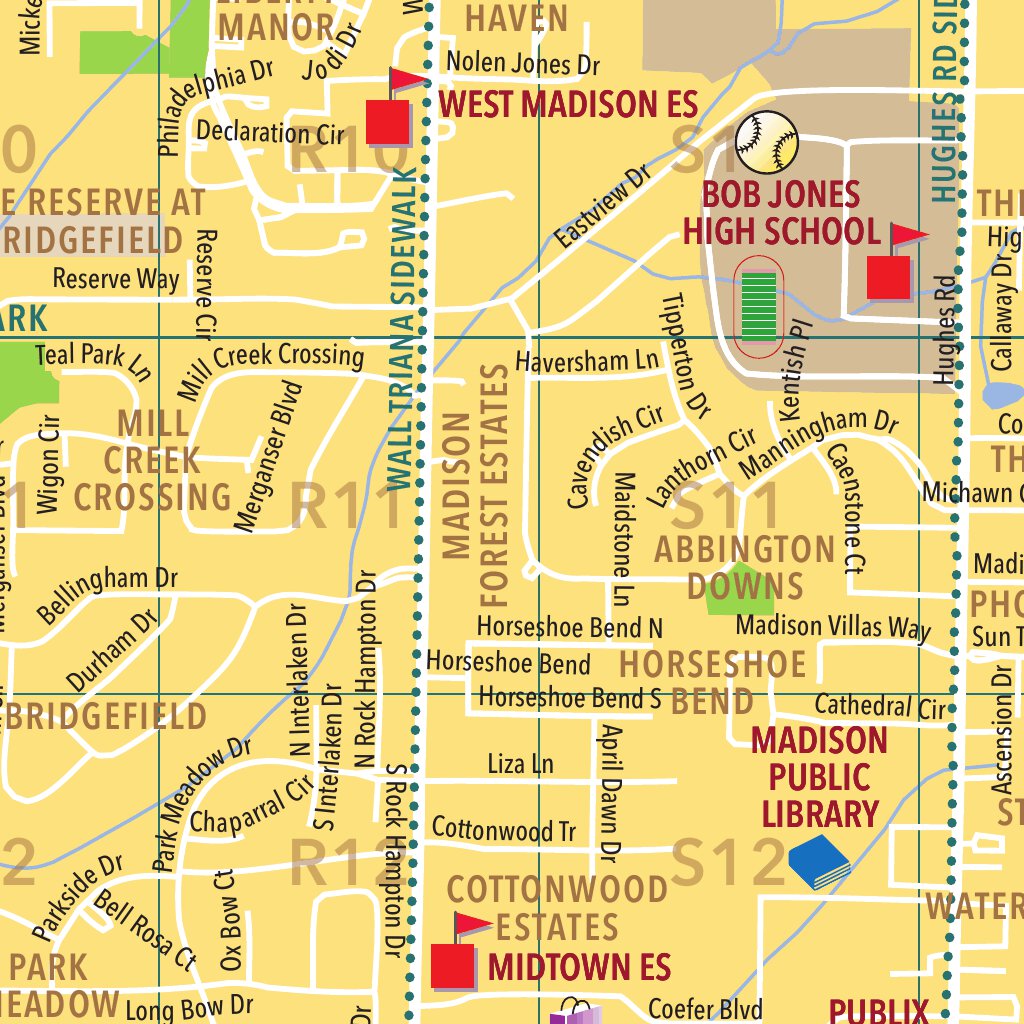 Madison Alabama 2022 Map by Cartagram | Avenza Maps