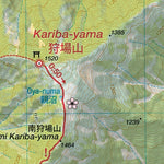 Kariba-yama 狩場山 Hiking Map (Hokkaido, Japan) 1:25,000 Preview 3