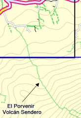Ometepe Mapa General y Los Volcán Senderos Detallado Preview 2