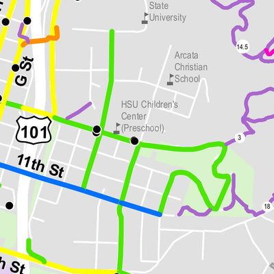 City of Arcata Bikeway Network Preview 2