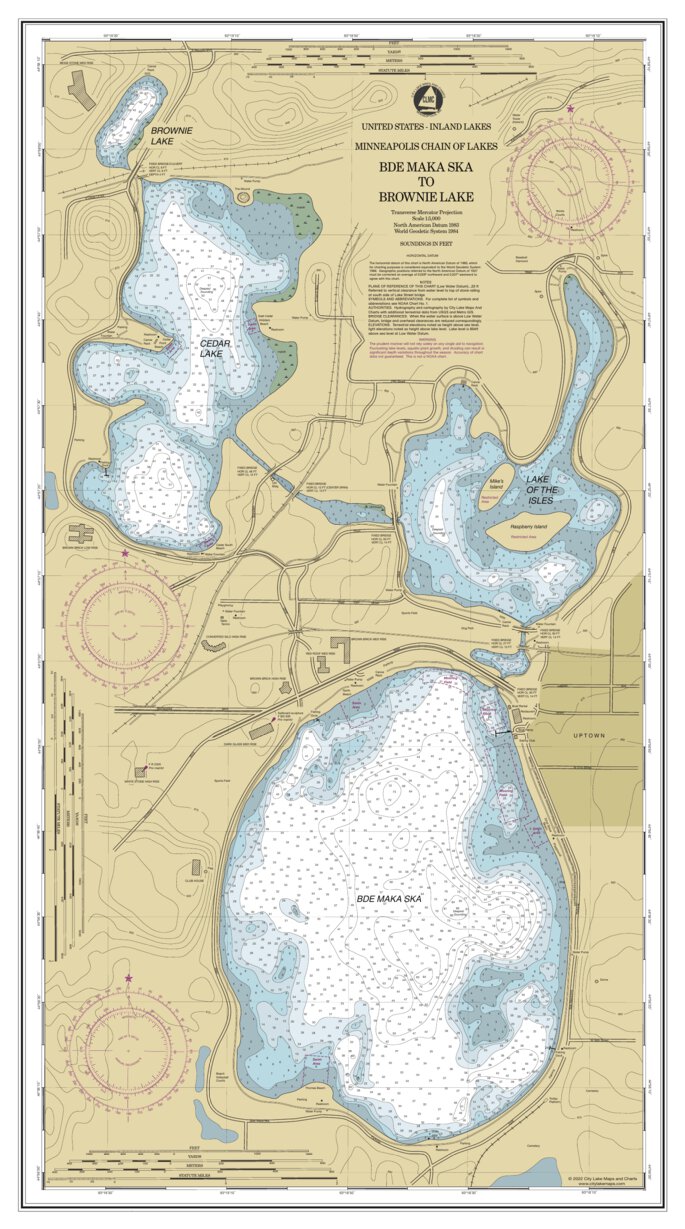 Hand Painted Map of Minneapolis, 1903 / Lakes Calhoun / Cedar Lake / Lake of the Isles / hotsell Kenwood / Minneapolis Map Art / Minneapolis Lakes