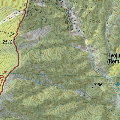 Jonen-dake 常念岳 Cho-ga-take 蝶ヶ岳 Hiking Map (Chubu, Japan) 1:25,000 Preview 3