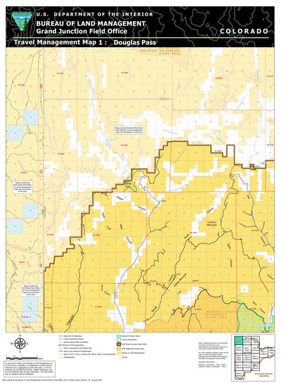 BLM CO GJFO Travel Management Map 1 Douglas Pass Preview 1