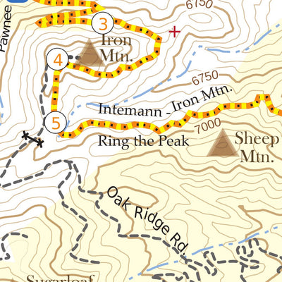 Trail Map#4, Section 16 Area, Pikes Peak Region Series Preview 3