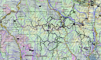Colorado Hiking Trails and Recreation Map Preview 1