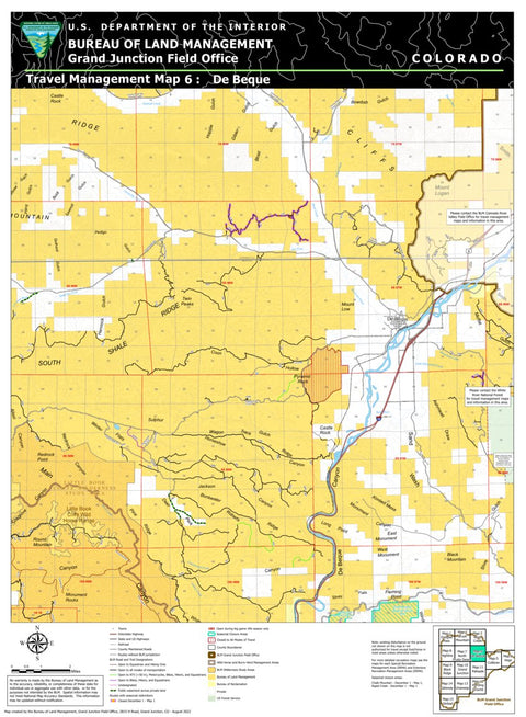 BLM CO GJFO Travel Management Map 6 De Beque Preview 1