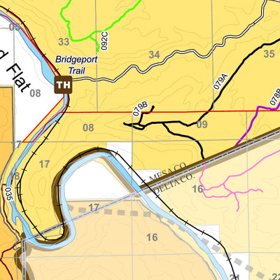BLM CO GJFO Travel Management Map 12 Hunting Ground Preview 3