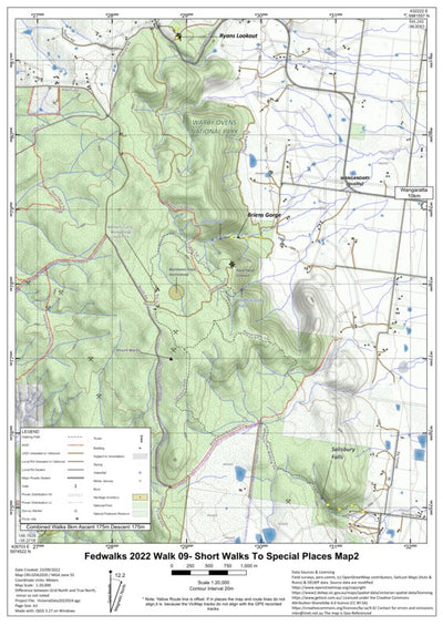 FedWalks2022 - Walk09 - Map2/2- Short Walks to Special Places Preview 1