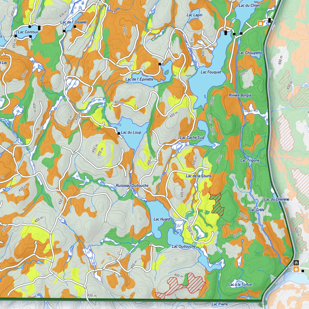 iFaune - Cerf de Virginie - Zec Borgia (2022) Map by Zecs Quebec ...