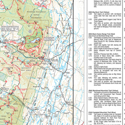 Catskill (Combined Map, with North Lake Map) : 2023 : Trail Conference Preview 3