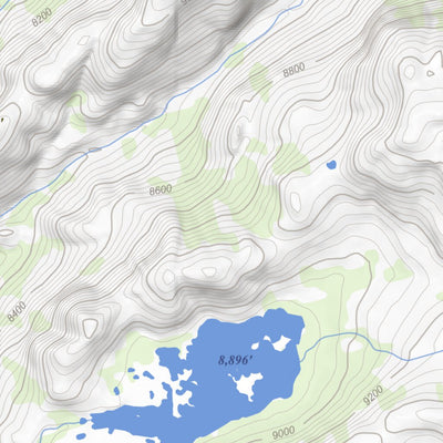 Piute Mountain, California 7.5 Minute Topographic Map Preview 2