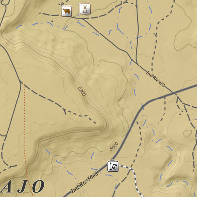 Wickiup Canyon, Utah 7.5 Minute Topographic Map - Color Hillshade Preview 2