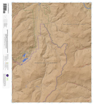 Lake Humphreys, Colorado 7.5 Minute Topographic Map - Color Hillshade Preview 1