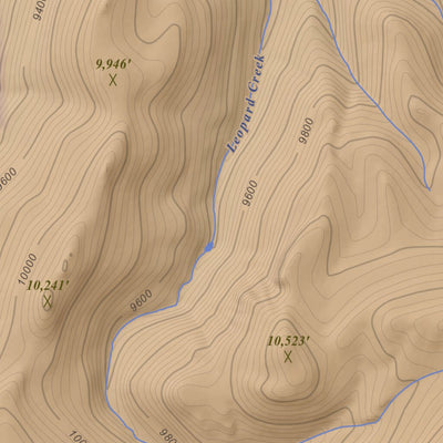 Lake Humphreys, Colorado 7.5 Minute Topographic Map - Color Hillshade Preview 2