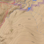 Lake Humphreys, Colorado 7.5 Minute Topographic Map - Color Hillshade Preview 3