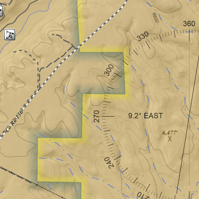 Pinkerton Mesa, Colorado 7.5 Minute Topographic Map - Color Hillshade Preview 3
