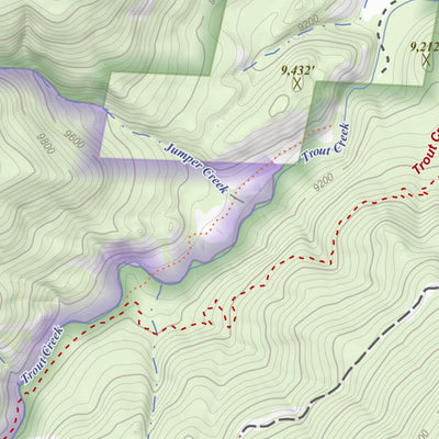 Workman Creek, Colorado 7.5 Minute Topographic Map Preview 3