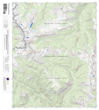 South River Peak, Colorado 7.5 Minute Topographic Map Preview 1