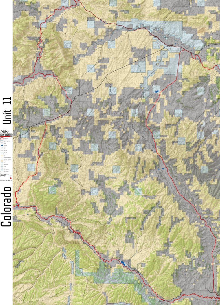 Colorado Unit 11 Map by Game Planner Maps | Avenza Maps