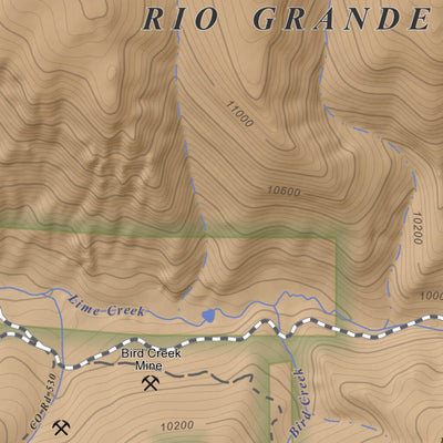 Spar City, Colorado 7.5 Minute Topographic Map - Color Hillshade Preview 3