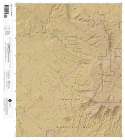 McKenna Peak, Colorado 7.5 Minute Topographic Map - Color Hillshade Preview 1